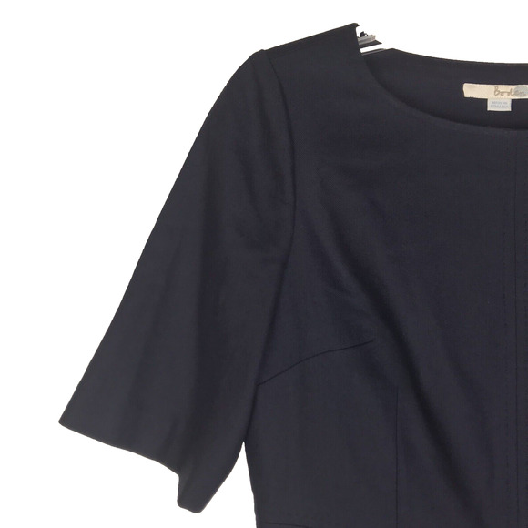 Boden Dress Wool Blend Short Sleeve Fit & Flare Navy Lined US 6 Petite UK 10P - Picture 4 of 10